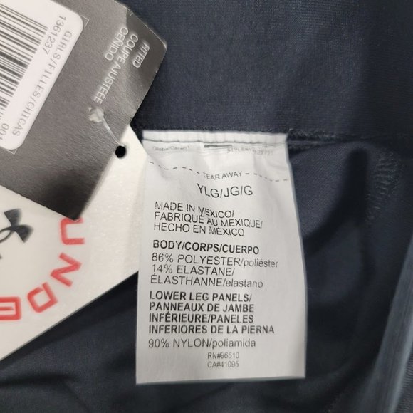 Under Armour Girls'Crop Leggings Sz YLG - Picture 6 of 7